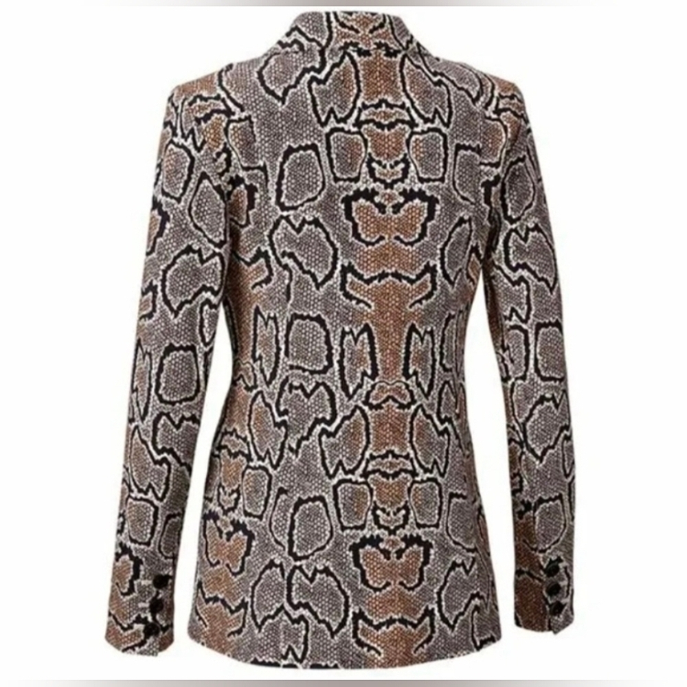 Cabi Samantha Python Blazer Double Breasted Style… - image 8